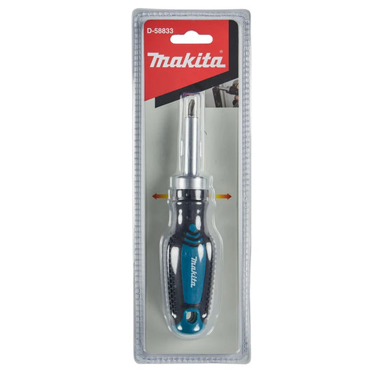 Makita D-58833 Ratchet Screwdriver 1/4" 25mm PH2 Positive Negative Magnetic Poles Screw Hand Tool Attachments