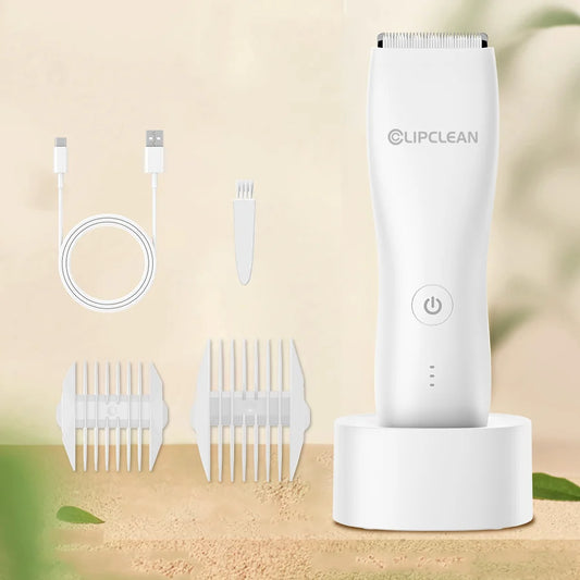 Men’s Waterproof Body Trimmer – Skin-Safe Blades, 90Min Cordless Grooming Kit