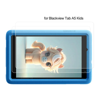 2 Pieces Transparent HD Screen Protector Hard Film Scratch Proof Tempered Glass For Blackview Tab A5 Kids 8.0-inch