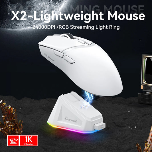 Attack Shark X11/X6/X2/X2Pro Gaming Mouse Magnetic RGB PAW3395 Bluetooth Three-Mode Connection Wireless Mouse, DPI Adjustable