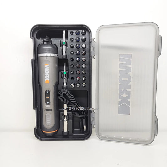 Electrical Screwdriver Set Worx 4V WX242 Smart Cordless Electric Screwdrivers USB Rechargeable Handle 30 Bit Sets Tools