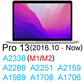 Screen Protector for MacBook Air 15 13 M4 Pro 14 16 M3 M2 M1 Touch Bar ID 11 12 HD Skin Film Guard Cover 13.6 A3241 A3240 Retina