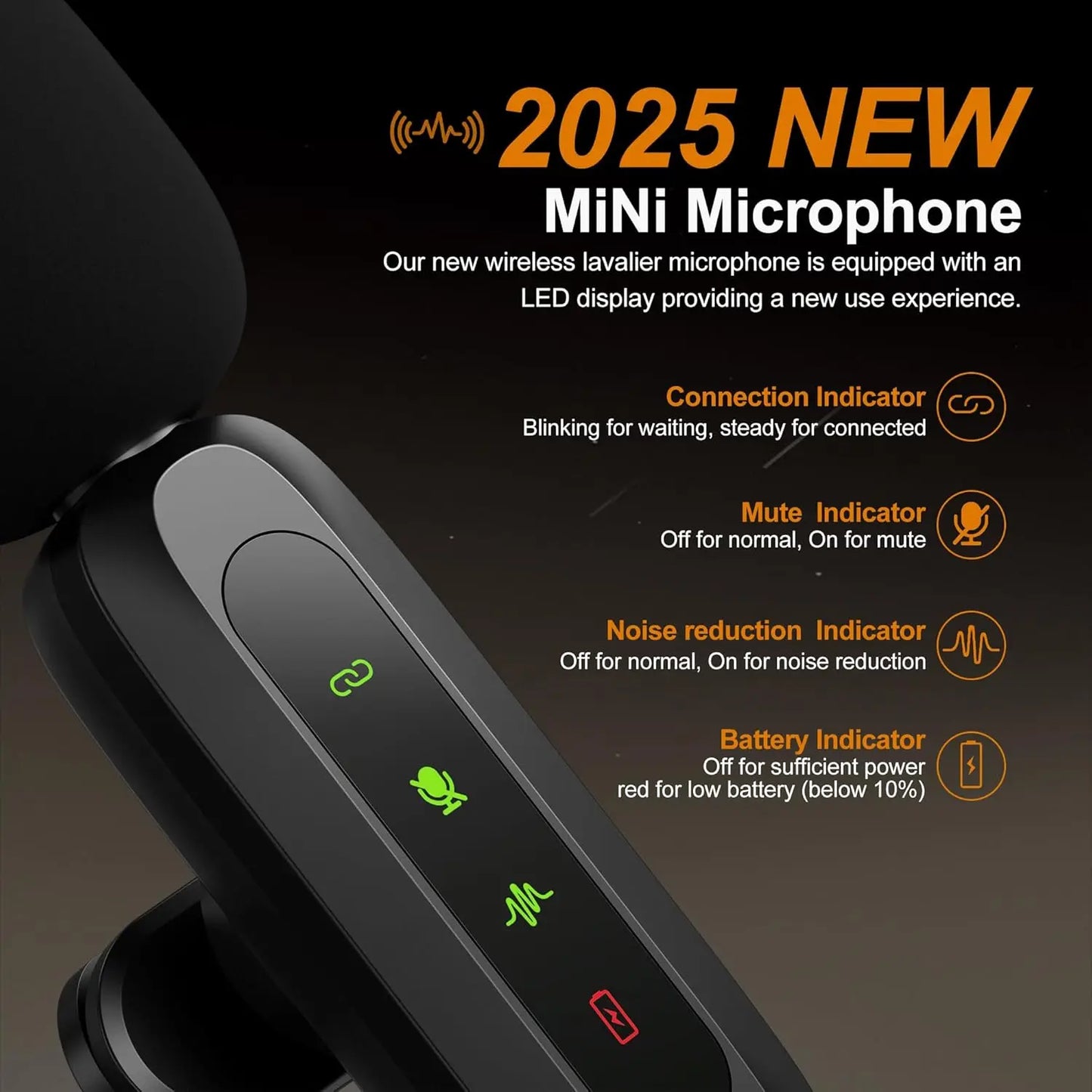 Wireless Lavalier Microphone – Mini Clip Mic for iPhone, Android, Laptop & Vlogging