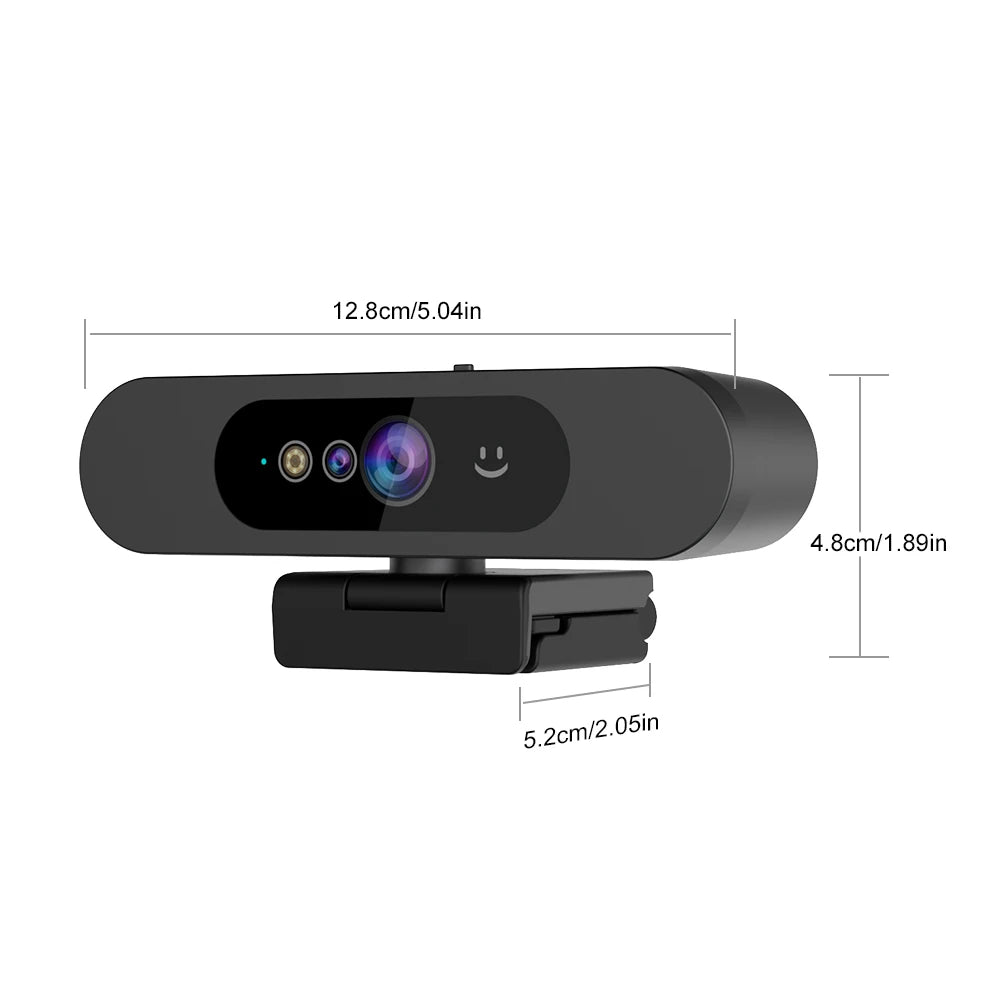 TOALLIN 1080P Webcam Windows Hello Face Recognition PC Camera with Microphone for TikTok/YouTube