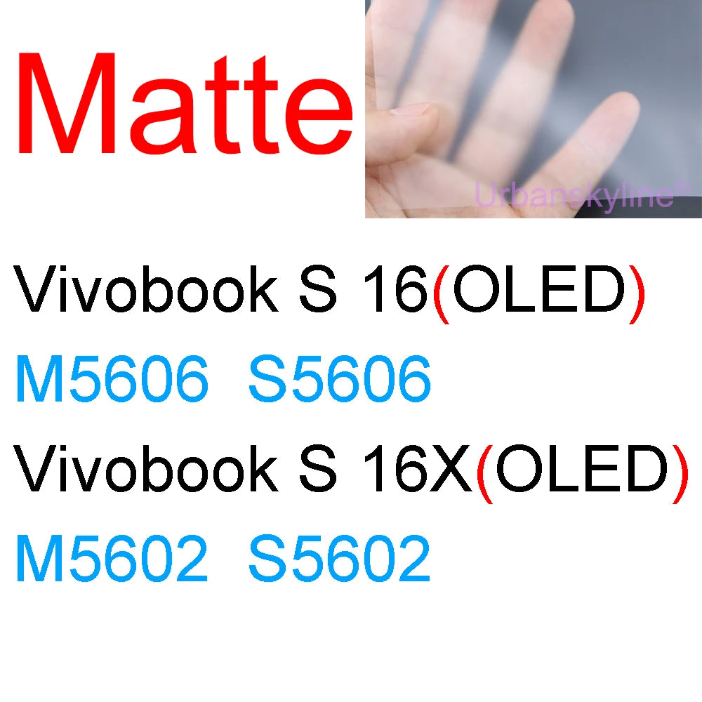 Screen Protector for ASUS Vivobook 14 Pro 14X OLED 15 15X 16 16X 17 17X 13 12 S Flip GO HD Clear Guard Matte Frosted Skin Film