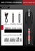 Cordless Rechargeable Electric Screwdriver Set with USB & LED