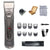 Professional Rechargeable Hair Clipper – LCD Display, Titanium Blade, 3–25mm Nozzles