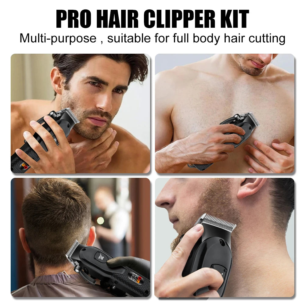 HIENA Professional Hair Clipper – Electric Trimmer & Shaver for Men