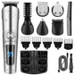 IRUIBEAUTY Men’s Hair Trimmer Set – Waterproof, Face & Body Grooming Kit