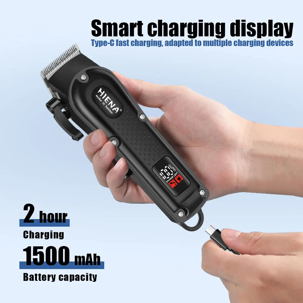 Professional Hair Clipper Set – Cordless Trimmer & Foil Shaver for Men