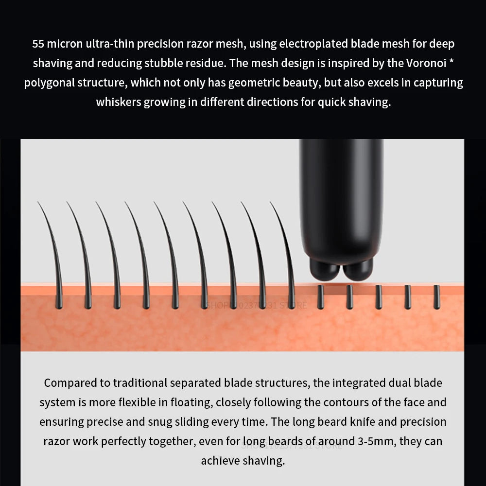 Xiaomi Mijia Dual Blade Waterproof Electric Shaver