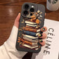 Creative Beautiful Book Pattern Phone Case For iPhone 11 12 13 14 15 16 17 Air Pro Max 16E 7 8 Plus X XR XS SE2 Shockproof