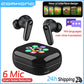 Touch Screen Wireless Headphones 144 Languages Real Time Translation Bluetooth Earphone 6 Mic ANC ENC Cancelling Sports Earbuds