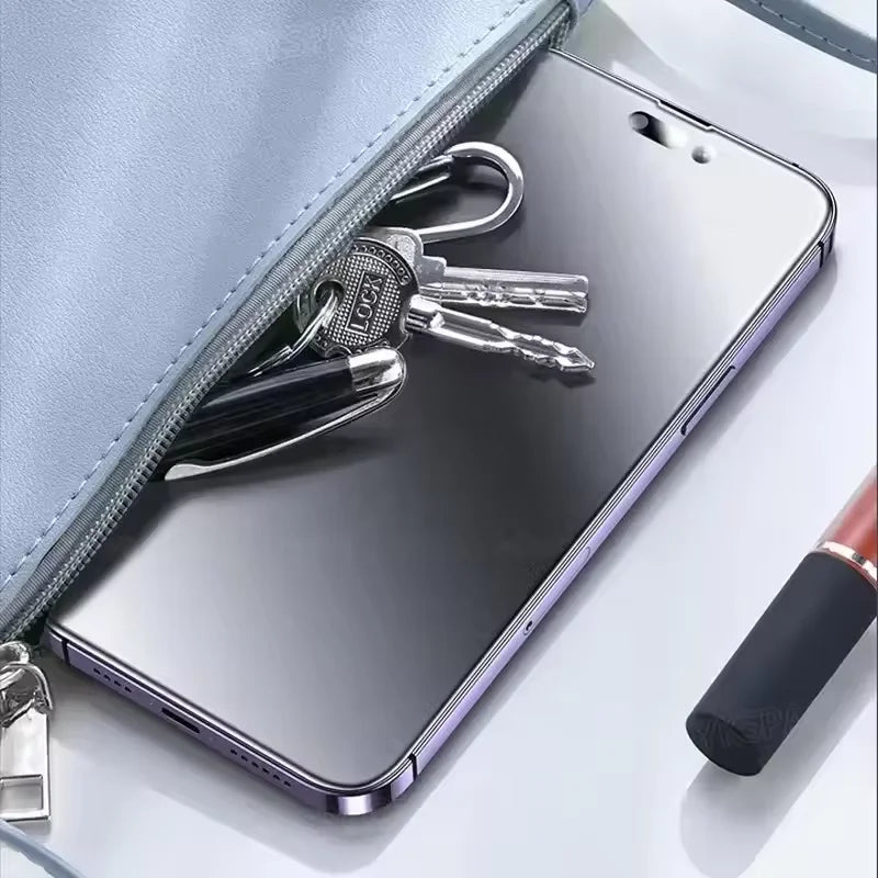 3Pcs Matte Tempered Glass For iPhone 16 15 14 12 11 13 Pro Max Plus Mini 16e XS Max Screen Protectors Frosted Anti-Fingerprints