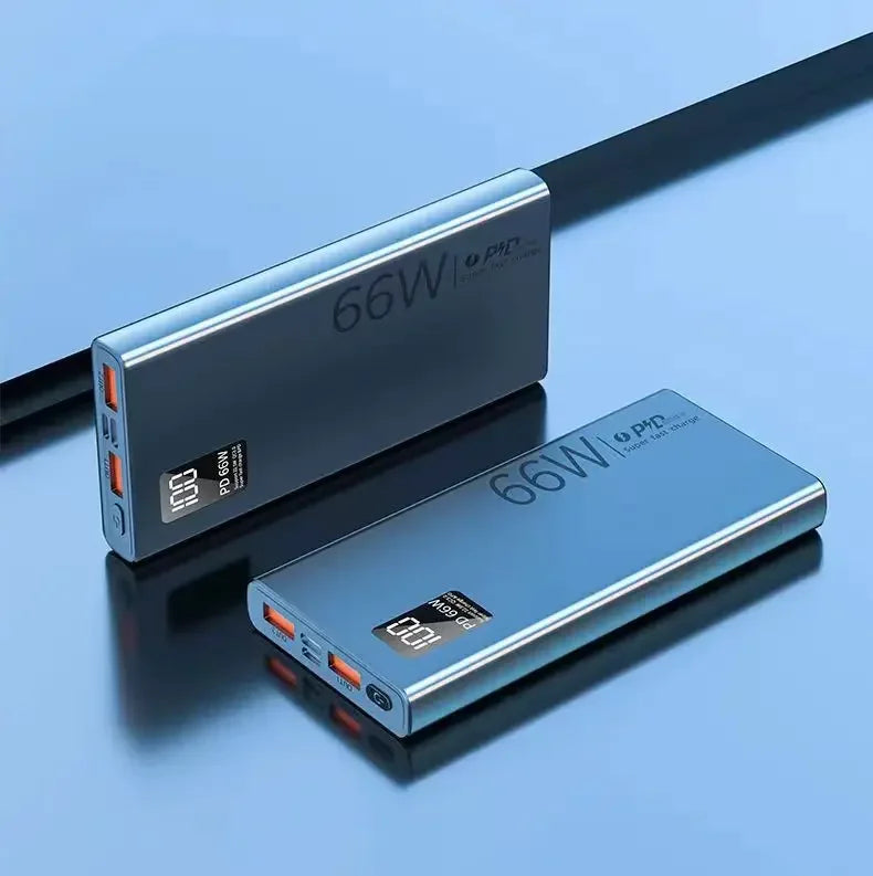 66W 20000mAh Fast Charger Power Bank Portable Charger USB Two-way Quick for iPhone Xiaomi Huawei Samsung slim