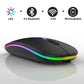 Wireless Rechargeable Silent LED Backlit Mouse – Dual Mode Bluetooth & 2.4GHz