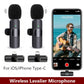 Wireless Lavalier Microphone – Mini Mic for iPhone, Android & Laptop, Live Streaming, Gaming & Recording
