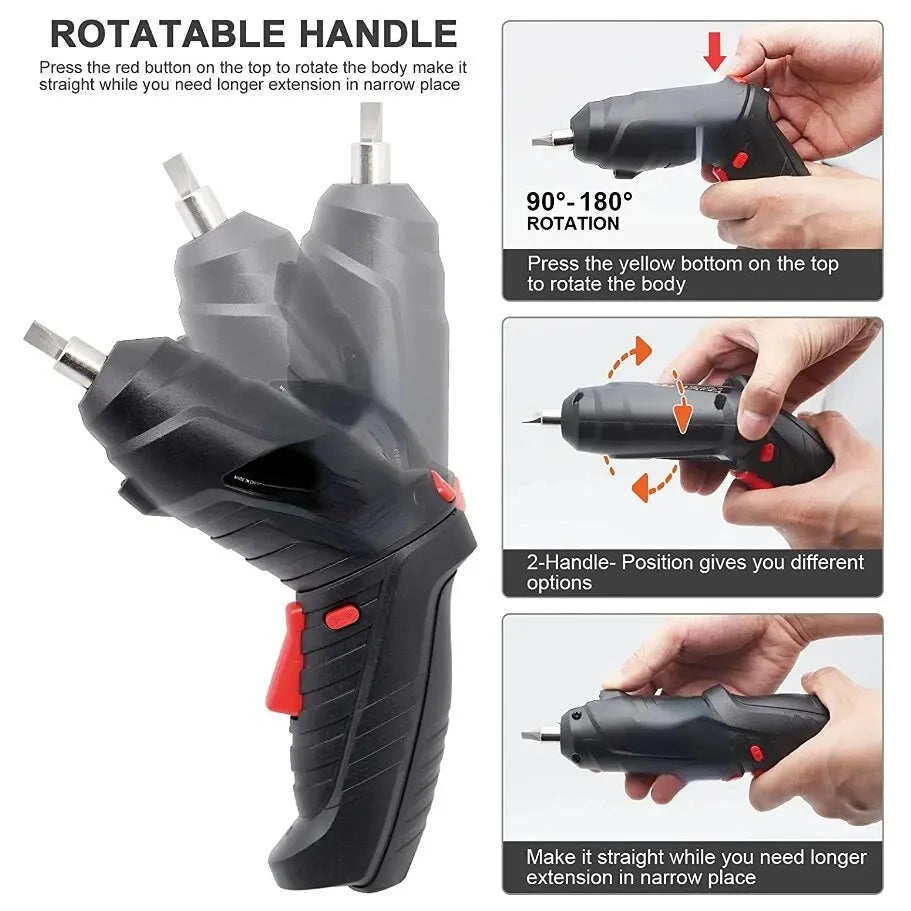 electric screw driver Mini Household  Drill Rotated Cordless Power Tools Household Maintenance Repair