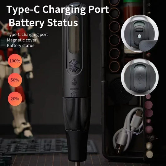 CreationSpace 8V Cordless Rotary Tool – 5-Speed Engraving Machine (5000–23000 RPM) for Carving, Sanding & Polishing