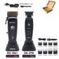 Professional Hair Clipper 106 – Brushless Motor, DLC Blade, LED Display, Base Charger