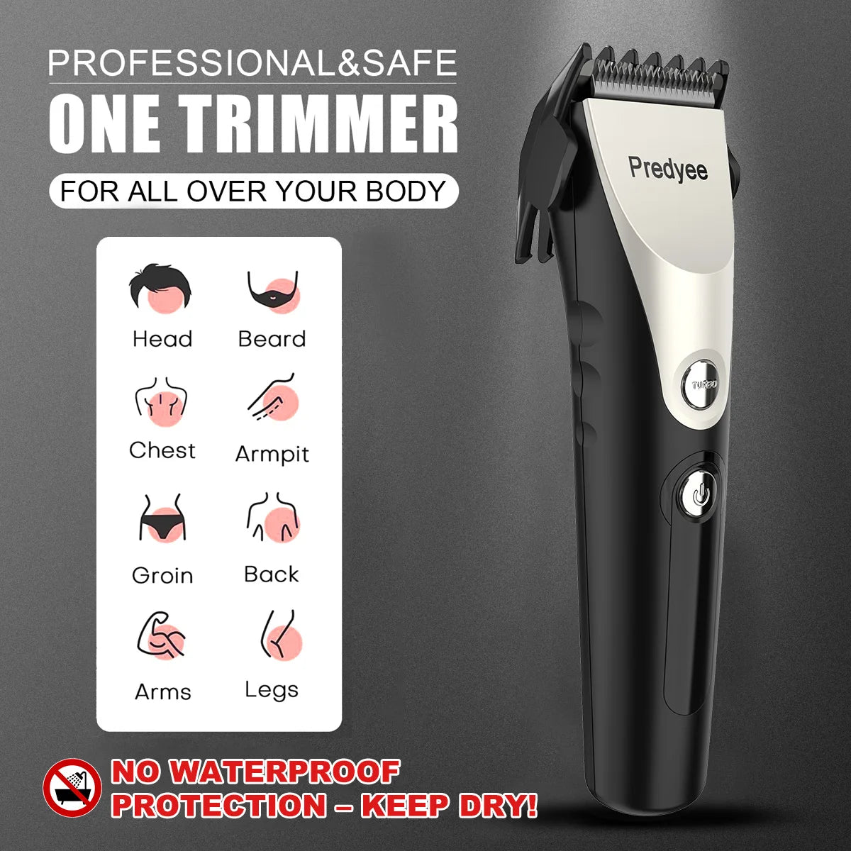 Manscape Mini Cordless Hair Trimmer – Rechargeable Grooming Kit for Men