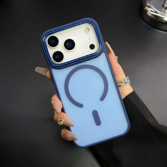 17 ProMax Original Anti-skid Bumper Magsafe Case for iPhone 16 15 14 13 Pro Max Plus 17Air PC TPU Armor Magnetic For 17Pro