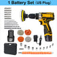 Lithium Electric Drill & Screwdriver Set with Accessory Box