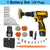 Lithium Electric Drill & Screwdriver Set with Accessory Box