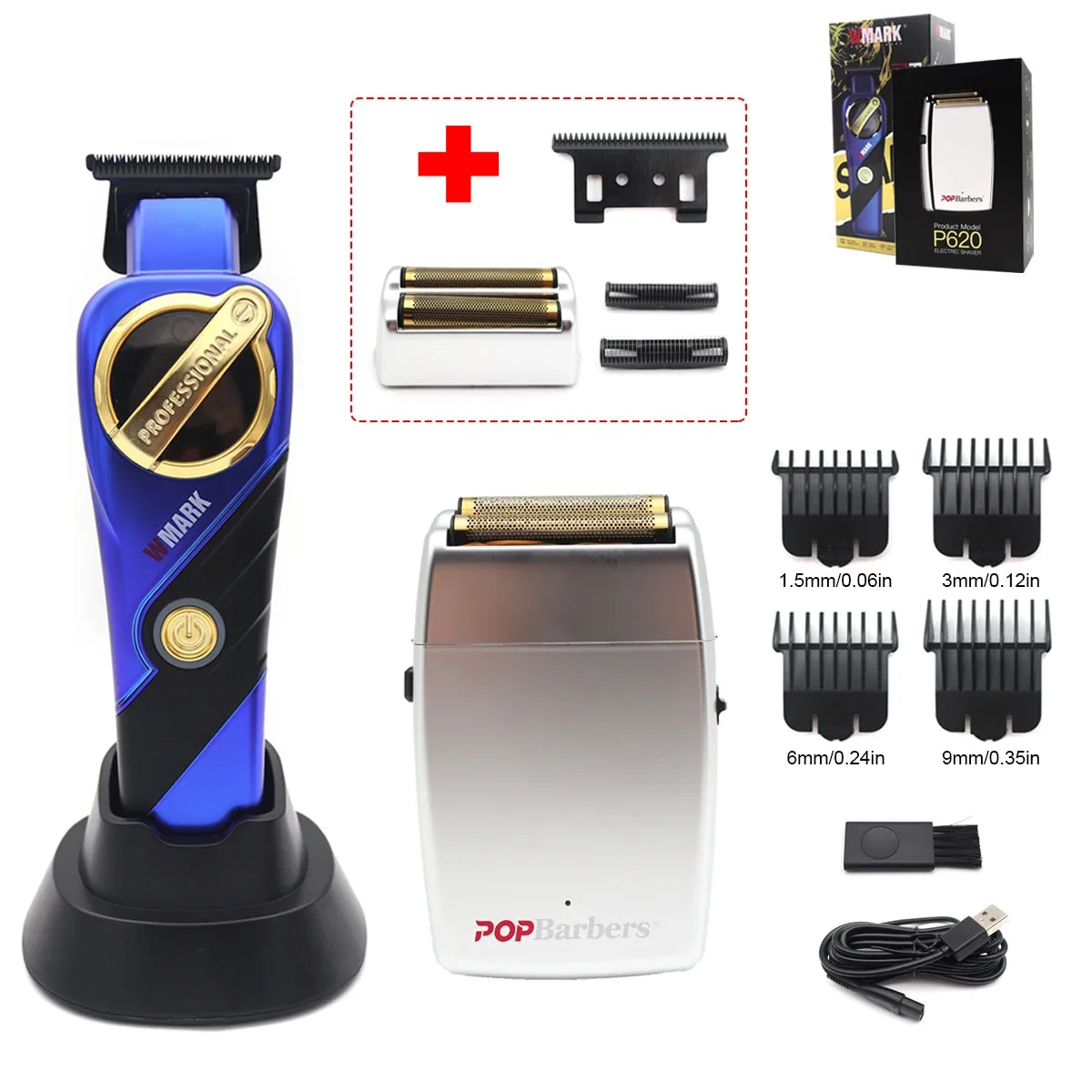 NG-9213 P620 Professional Barber Clipper – Magnetic Motor, DLC Blade, 11000RPM