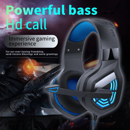 G7 LED Light Gaming Headset USB Stereo Surround Wired Noise Cancelling Microphone