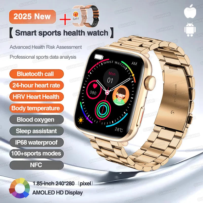 2025 Series 10 Thinstant classic Smart Watch Men Bluetooth Call AMOLED Screen NFC IP68 GPS Sport Health Tracker Women