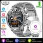 LIGE Compass Smart Watch Men 800mAh Outdoor Flashlight Bluetooth Call Waterproof Sports Fitness Tracker Pedometer Man