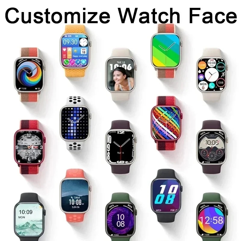 2025 New Smart Watch Fitness Tracker Custom Dial Answer Call Sport Men For Apple Phone PK IWO 27 X8 T500