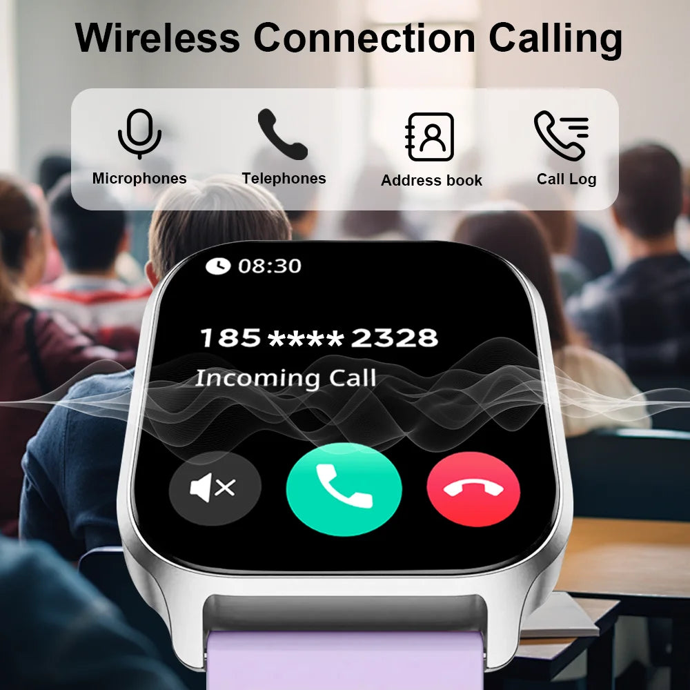 LAXASFIT 2025 New Smart Watch 2.01” Inch HD Screen Bluetooth Talk Pedometer IP68 Waterproof 123 Sport Modes