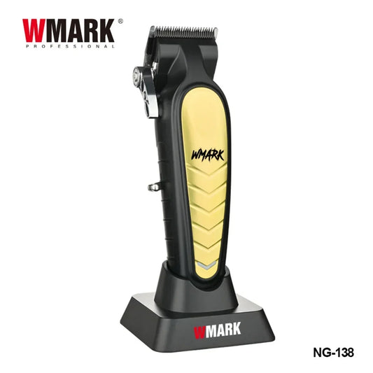 WMARK NG-138/NG-338 Professional Hair Clipper – DLC Blade, Base Charger, Finishing Machine