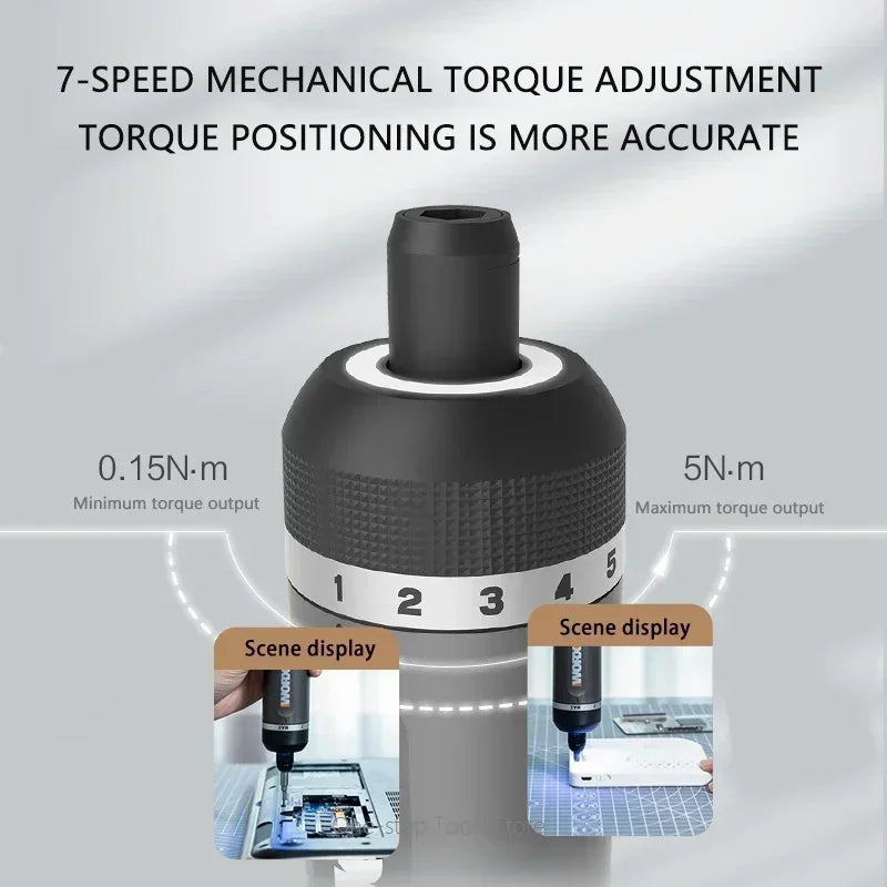 Elektrikli Tornavida Seti Worx 4V WX242 Akıllı Kablosuz USB Şarj Edilebilir Saplı 30 Bit