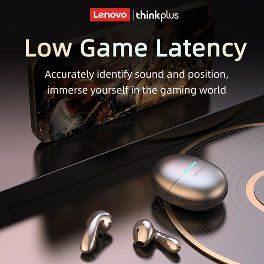 Original Lenovo LP48 TWS Wireless Bluetooth 5.4 Earphone Gaming HIFI Music  Noice Cancelling Dual Mode