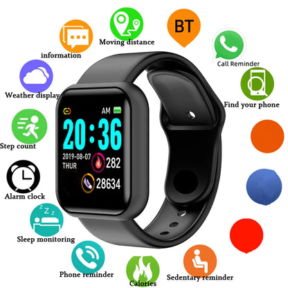 Smart Watches Sport Men Fitness Woman SMS Social APP Message Reminder Music Playback Alarm Clock Bracelet D13