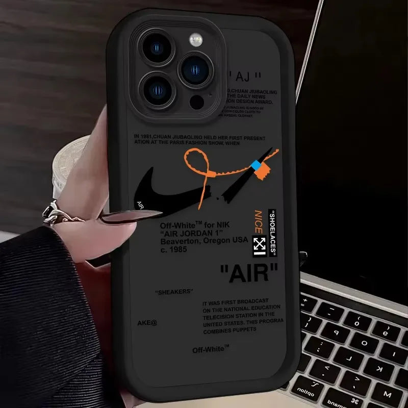 Sport Art Labels Phone Case for iPhone 16 16E 15 14 13 12 11 Pro Max X XS X S Max XR SE 2020 7 8 Shockproof Soft Silicone