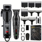 HIENA 212 Professional Hair Clipper – Metal Cordless Electric Trimmer with LCD Display