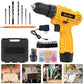Cordless Brushless Lithium Drill Electric Dual Speed Impact Battery Powered Multi Function Drilling Tool