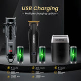 Solimpia Hair Clipper Set – Digital Display Electric Pusher with Scissors & Oil