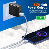 3 Ports PD 30W USB Type C Fast Charging Wall Power For iPhone16 Xiaomi Huawei Samsung  3.0 Phone