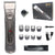 Professional Rechargeable Hair Clipper – LCD Display, Titanium Blade, 3–25mm Nozzles
