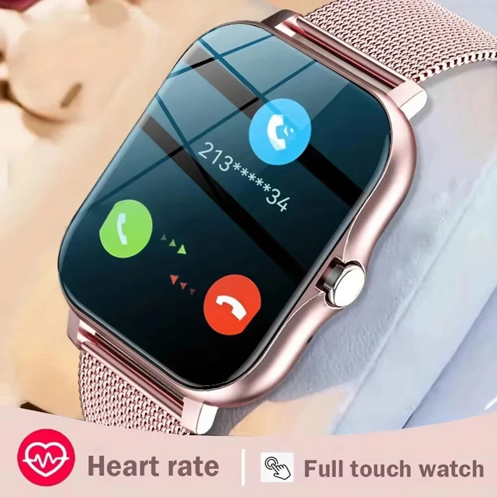 LAXASFIT 2025 Smart Watch Android IOS Bluetooth Talk Heart Rate Monitor Sleep Record Sports