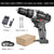 Industrial grade brush electric drill,  screwdriver, self-locking metal clamp, wireless power driver, DC lithium-ion bat