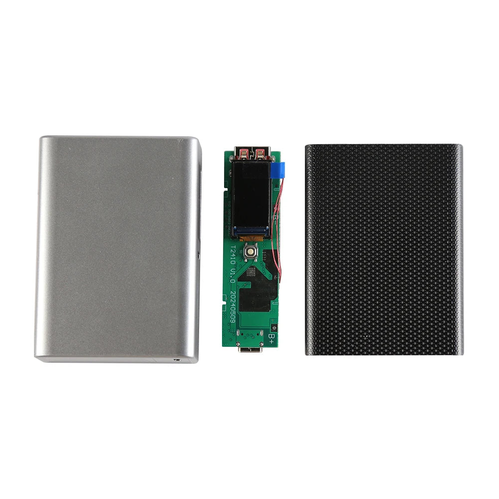 PD20W DIY Powerbank Kit TFT Color Screen No Battery 10000mah 21700/18650 Install Welding With Line 22.5W Fast Charging Case