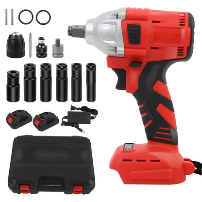 1000N.m Brushless Cordless Impact Drill Wrench – 20V, 1500mAh Battery