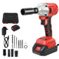 1000N.m (740ft-lbs) Cordless Impact Drill Wrench Brushless Electric High Torque Batteries 1500MAh 20V Fast Charger DIY Tool