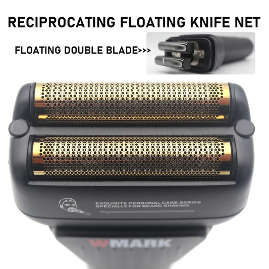 WMARK NG-7982 Electric Hair Clipper – Stainless Steel Titanium-Plated Two-Blade Razor